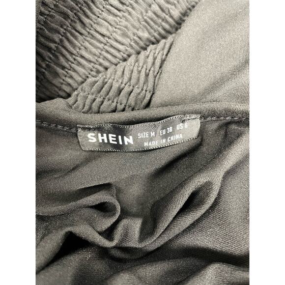 Shein reflective allover print flare leg pants & flutter sleeve crop top medium - Picture 6 of 12